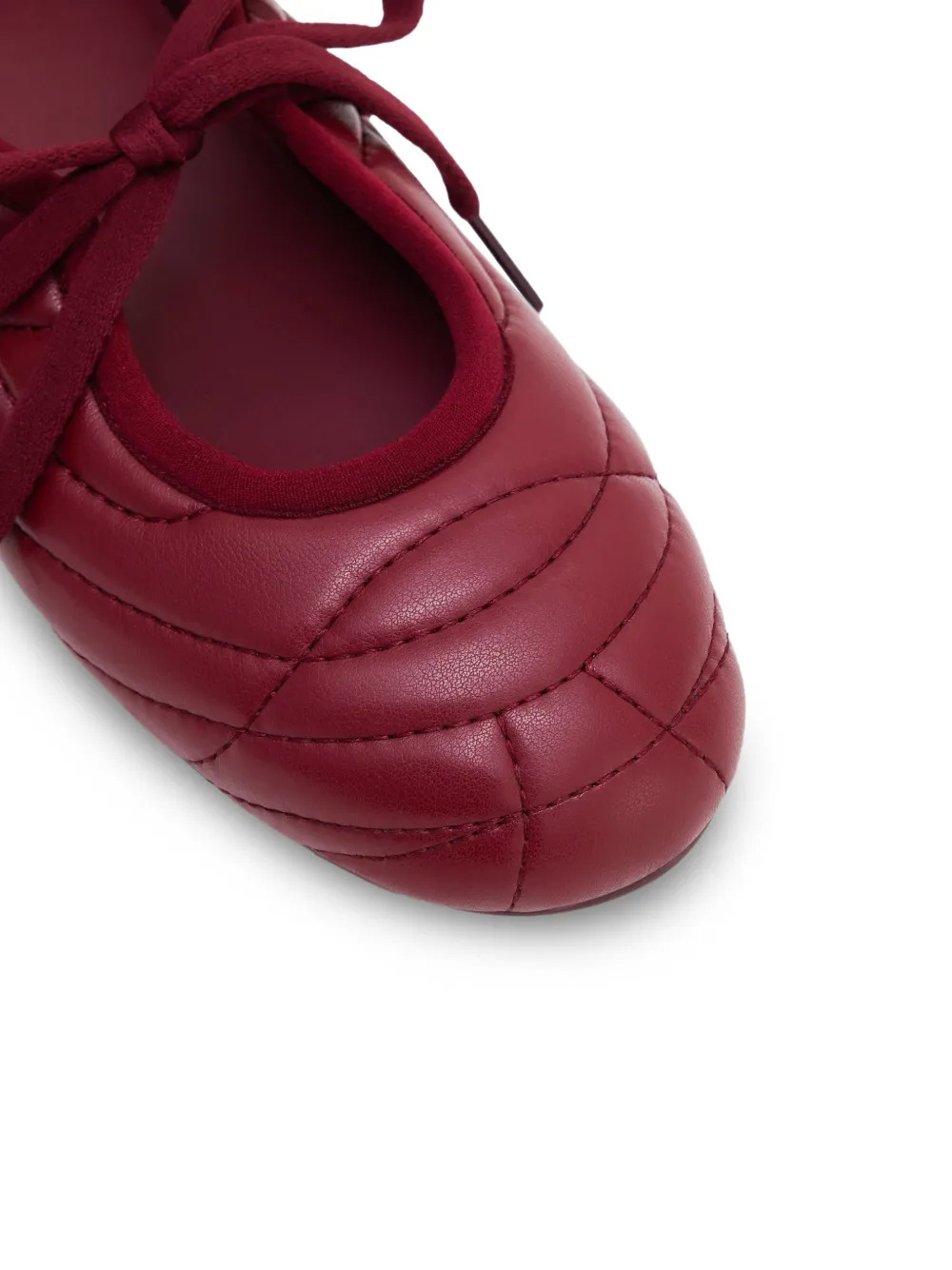 JW Pei Erika ballerina's met veters Rood