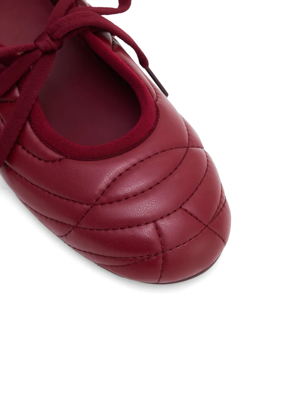 JW Pei Erika ballerina's met veters Rood