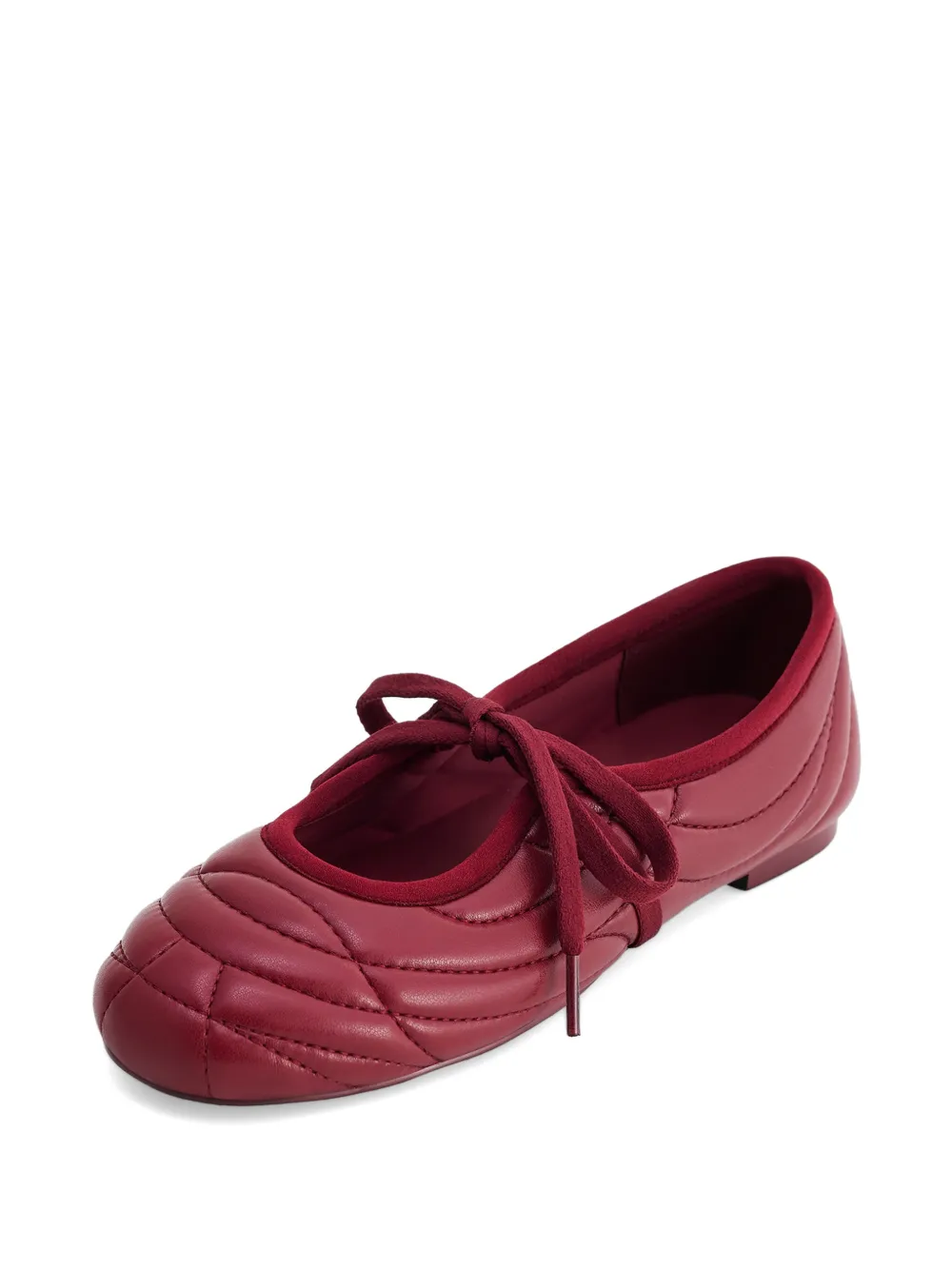 JW Pei Erika ballerina's met veters Rood