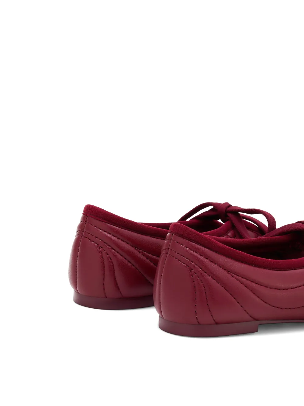 JW Pei Erika ballerina's met veters Rood