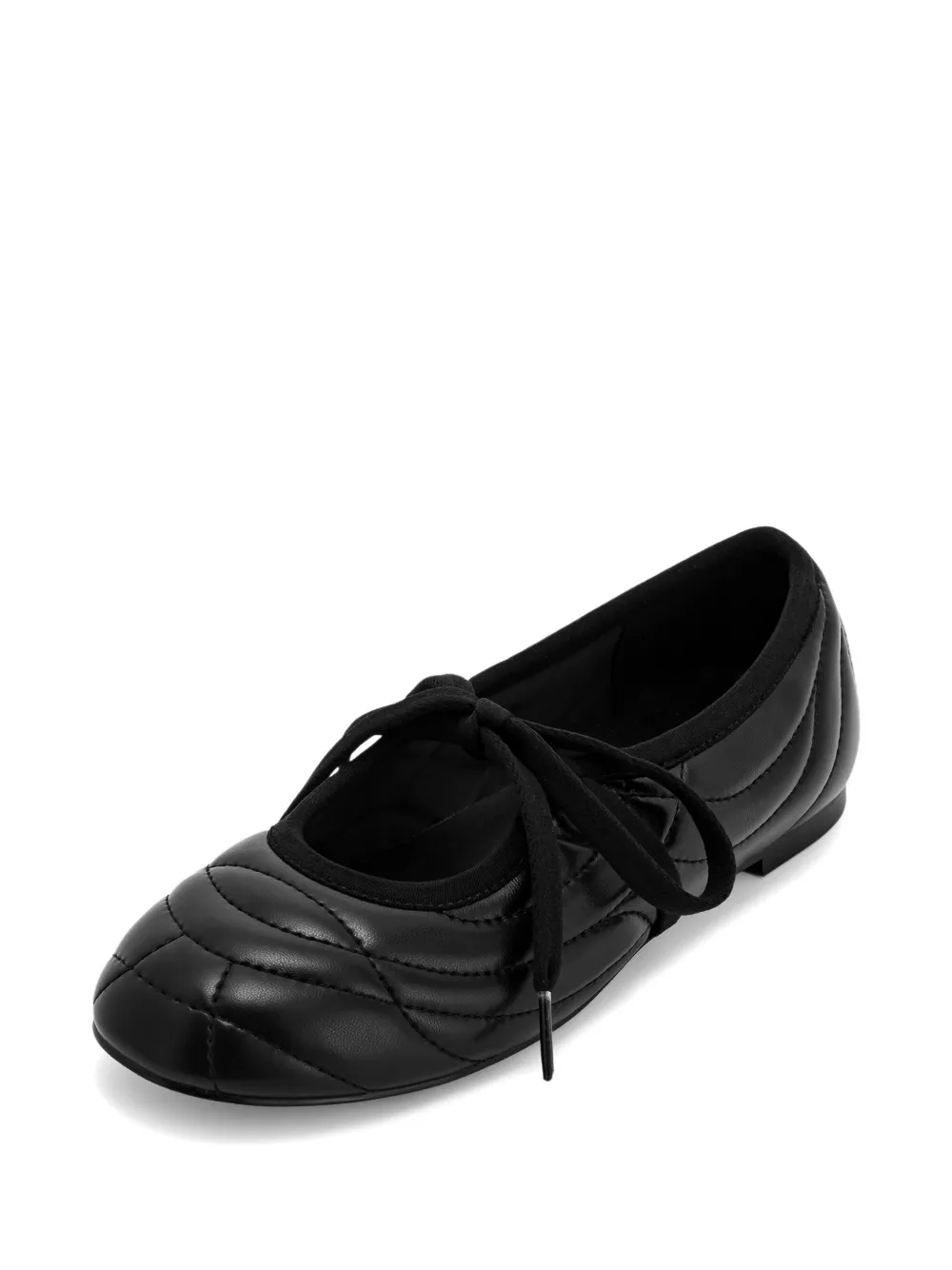JW Pei Erika ballerina's met veters Zwart