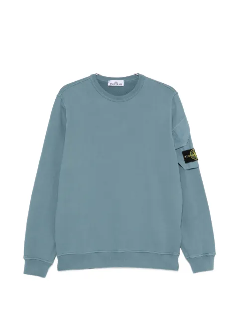 Stone Island logo-patch sleeve-pocket sweatshirt
