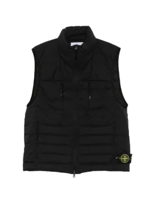 Stone Island Quilted high-neck Vest | Black | FARFETCH