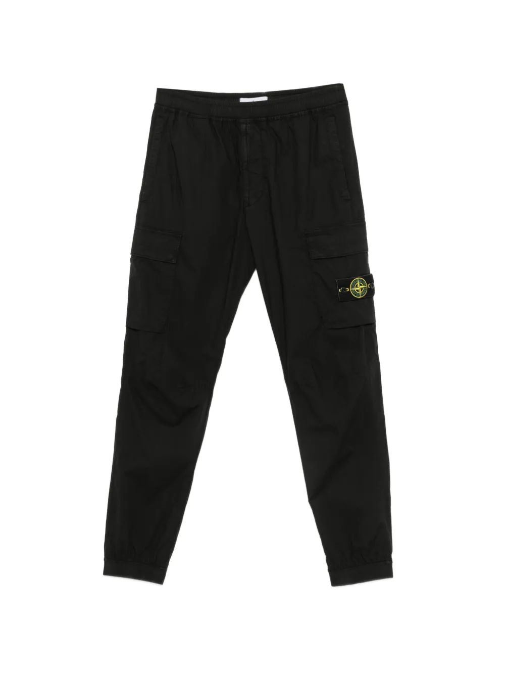 Stone Island logo-patch trousers - Schwarz