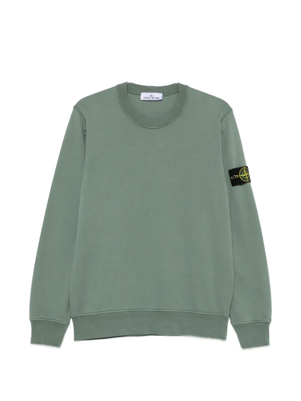 Stone Island logo-patch sweatshirt - Grün