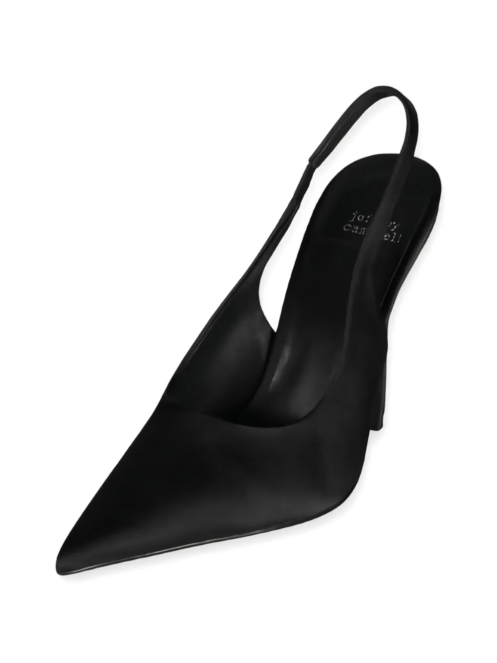Jeffrey Campbell satin slingback pumps Zwart