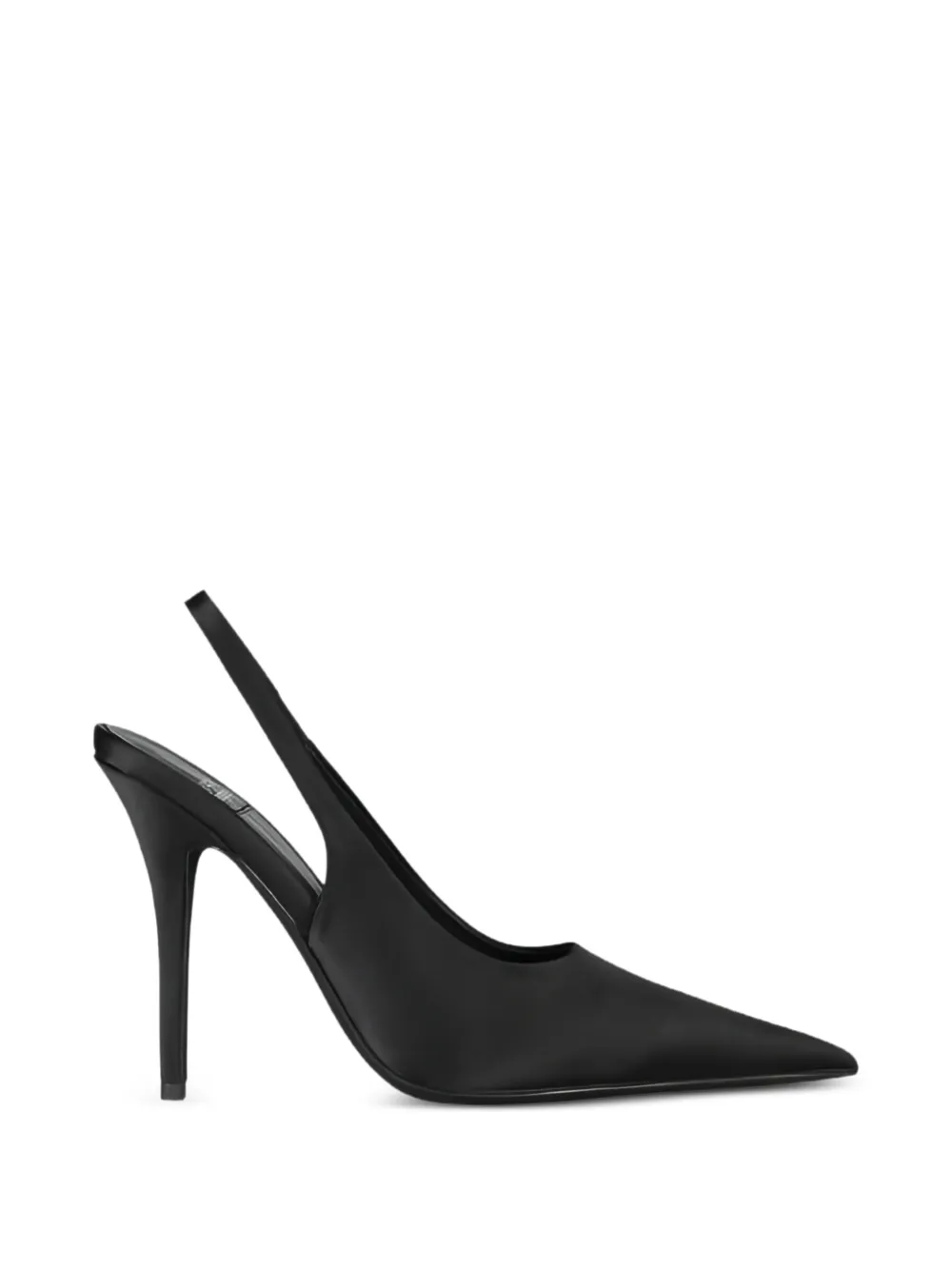 Jeffrey Campbell satin slingback pumps Zwart