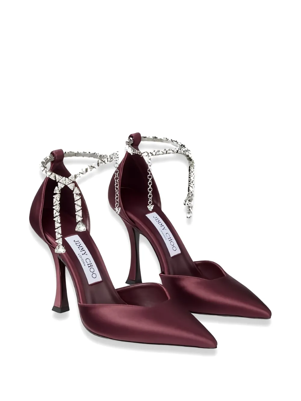 Jimmy Choo Stevie crystal-embellished pumps Paars