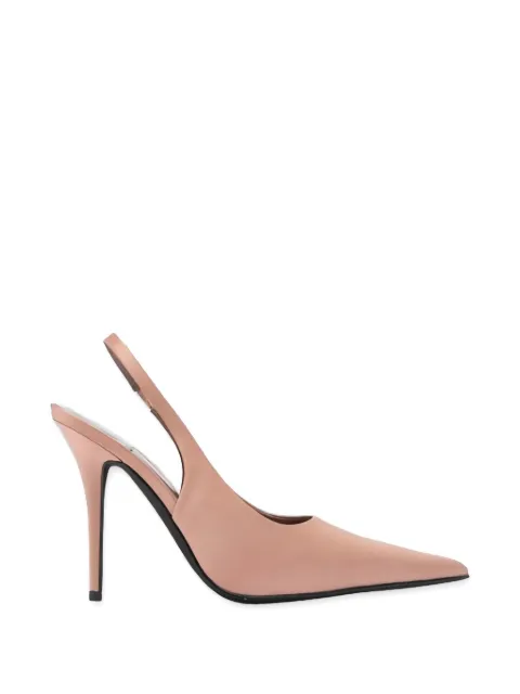 Jeffrey Campbell satin-finish slingback pumps