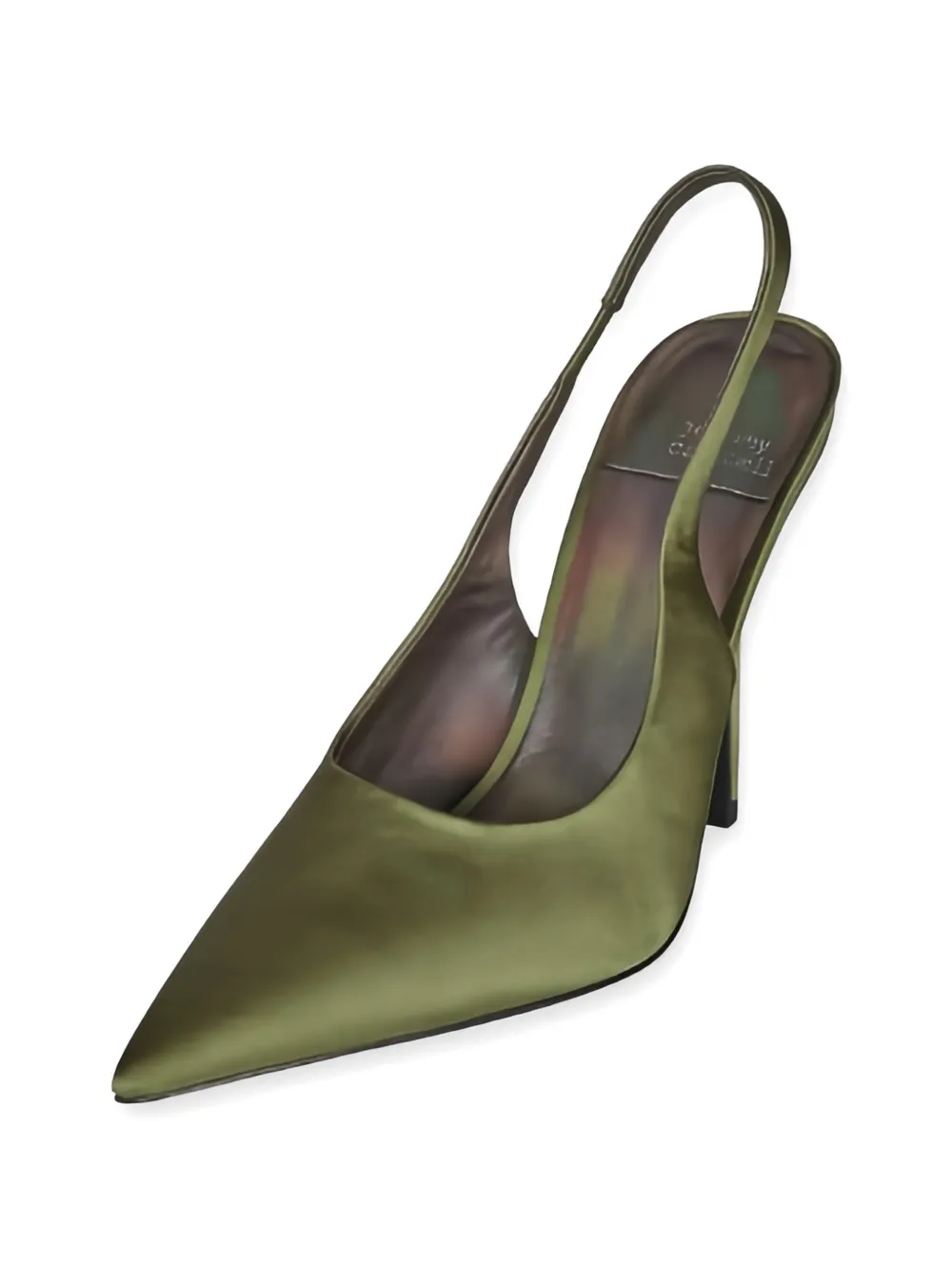 Jeffrey Campbell satin-finish slingback pumps Groen