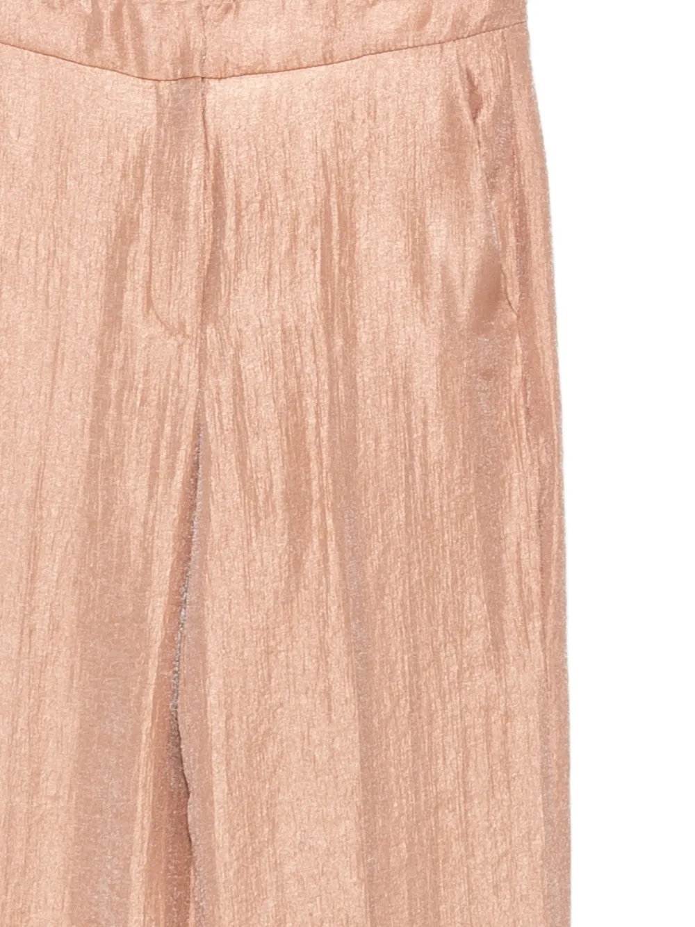  Rame Pantalon Ample à Effet Scintillé - Rose 