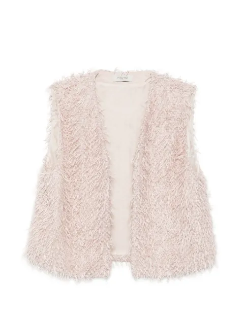 RAME fringe-detail sleeveless jacket