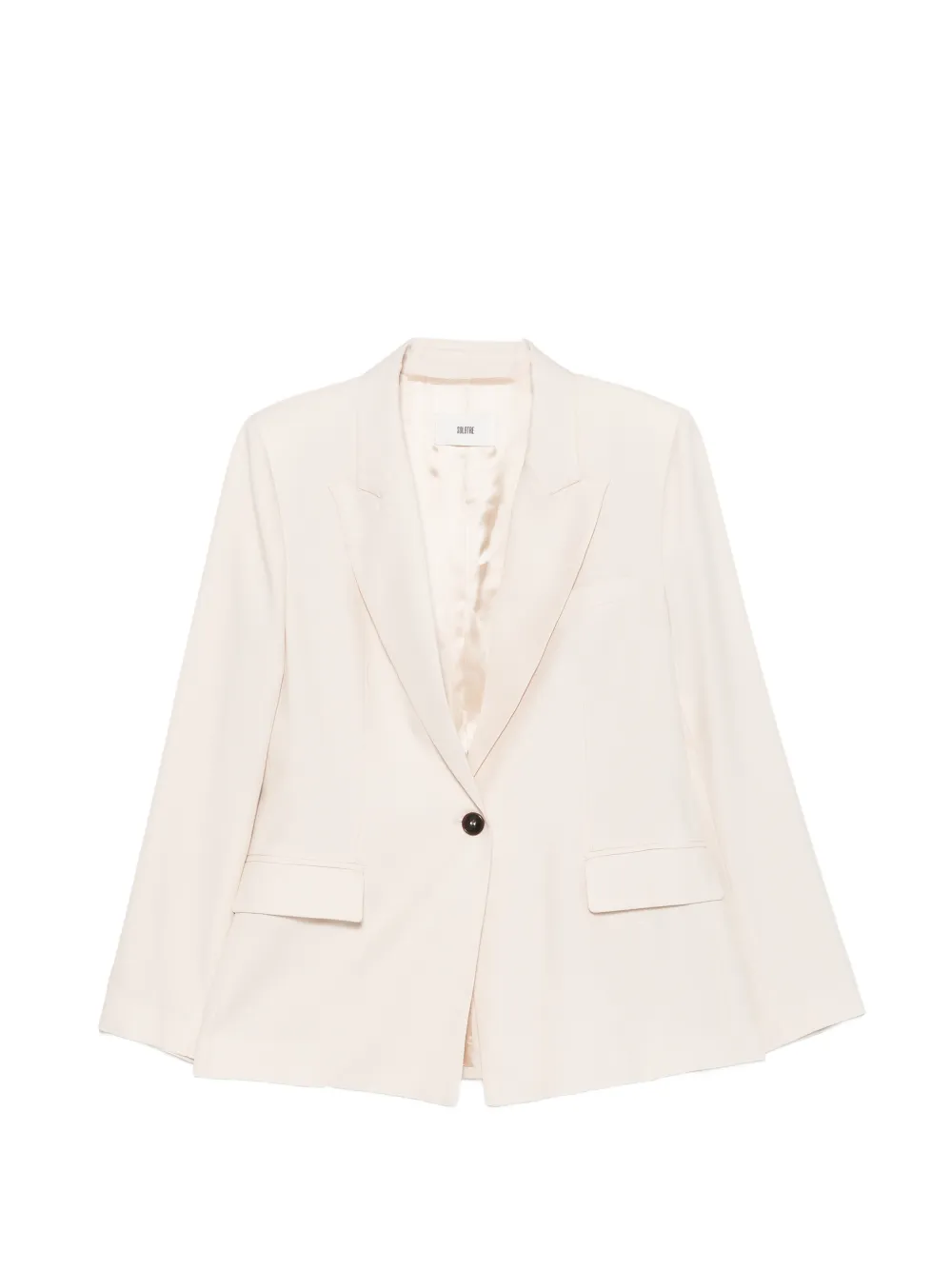 SOLOTRE single-breasted peaked-lapel jacket