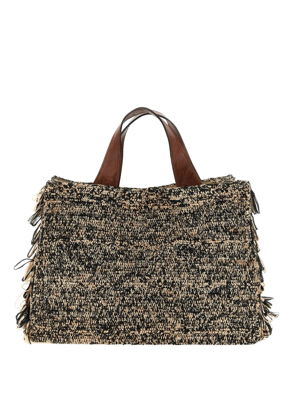IBELIV Onja fringe-trimmed tote bag - Marrone