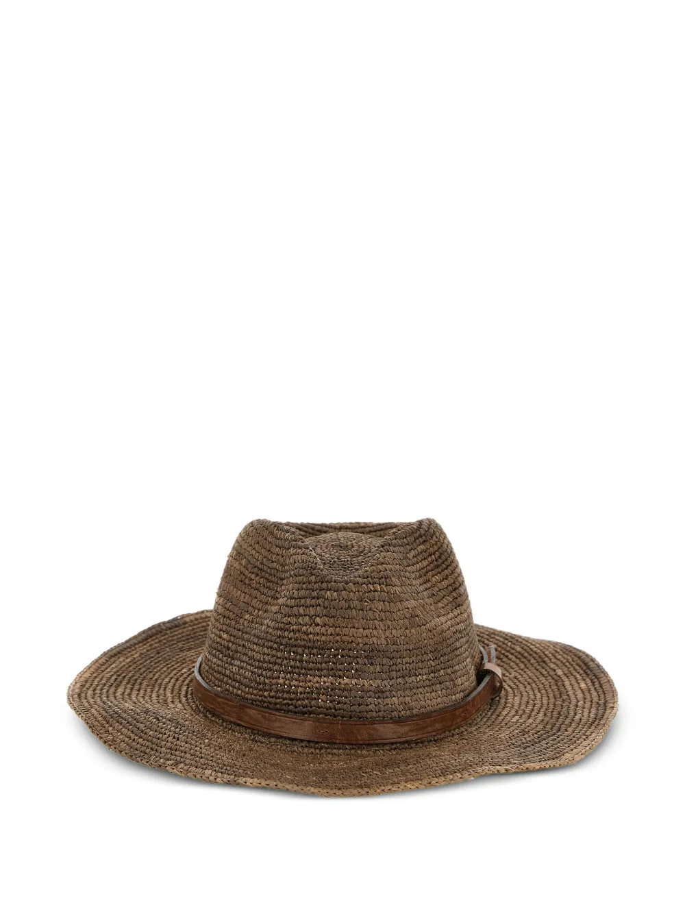IBELIV Ento wide-brimmed raffia hat - Marrone