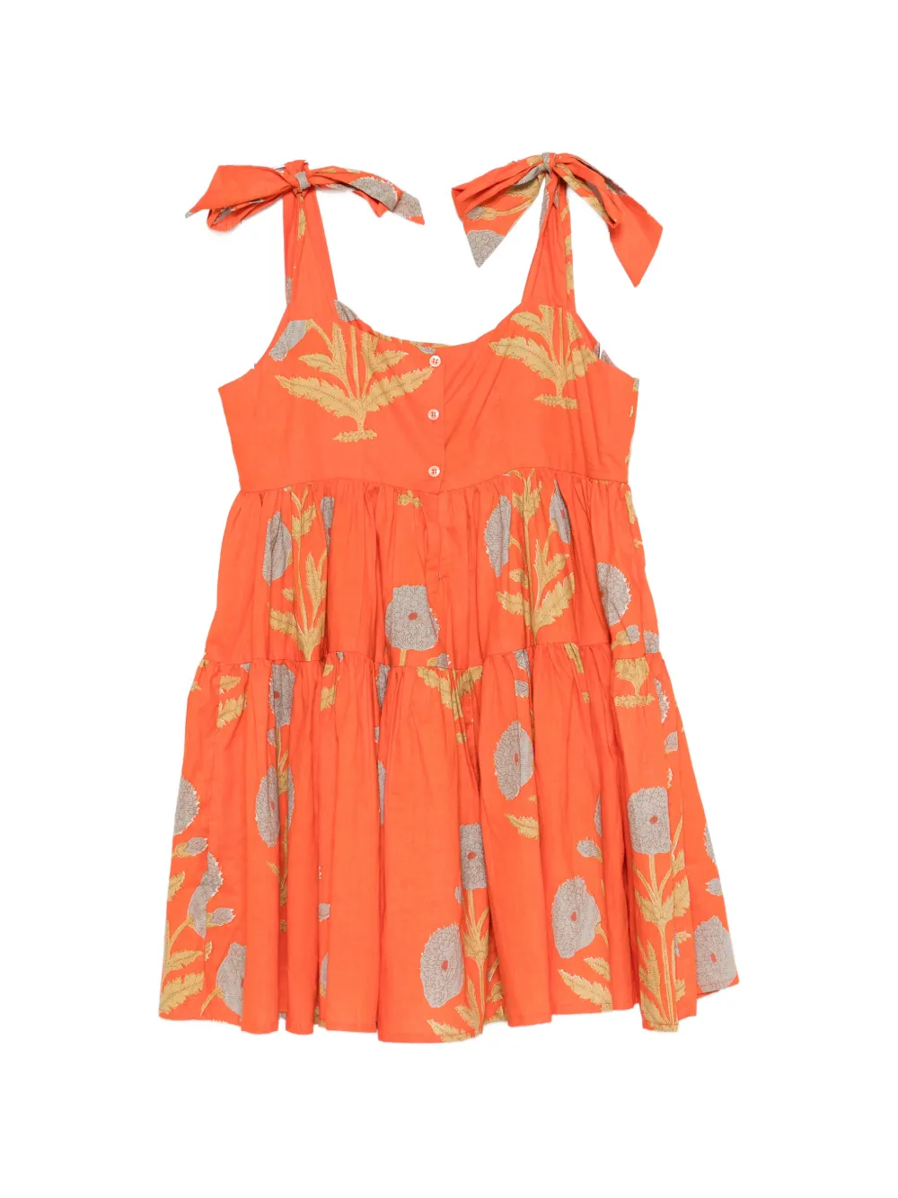 ELLEBLEU Eloise floral mini dress - Arancione
