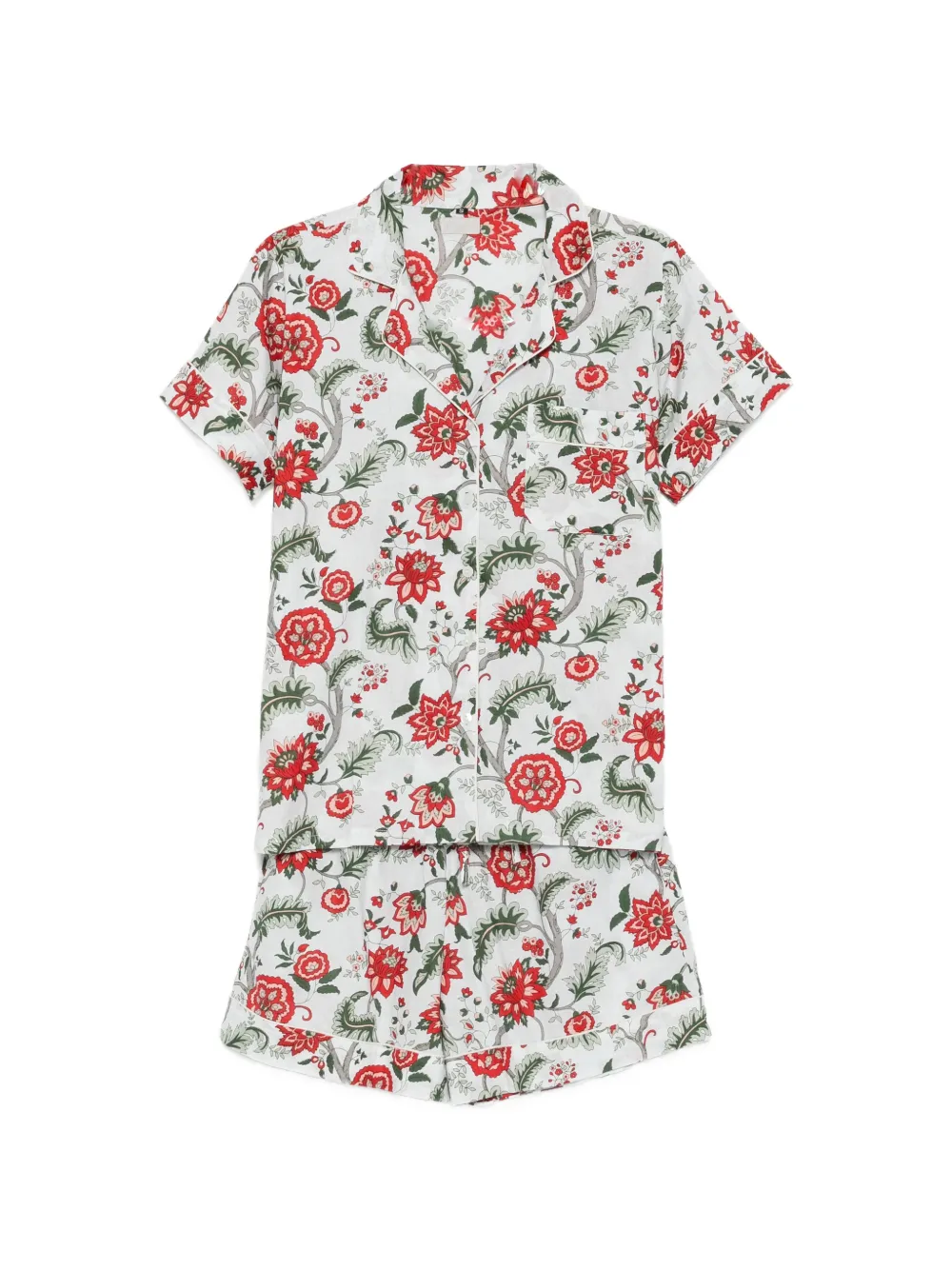 ELLEBLEU Liz floral-print shorts set - Bianco
