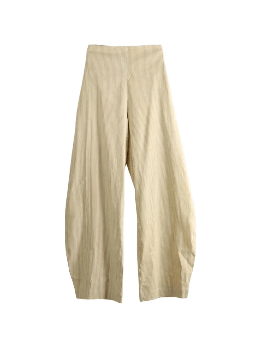 Cortana Striped Pleated Trousers In Neutral