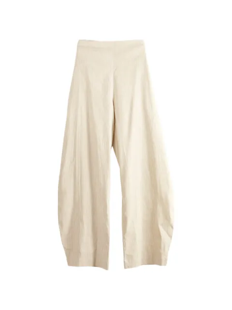 Cortana striped pleated trousers