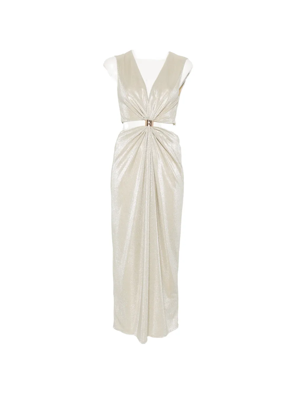 RAME cut-out ruched midi dress - Oro