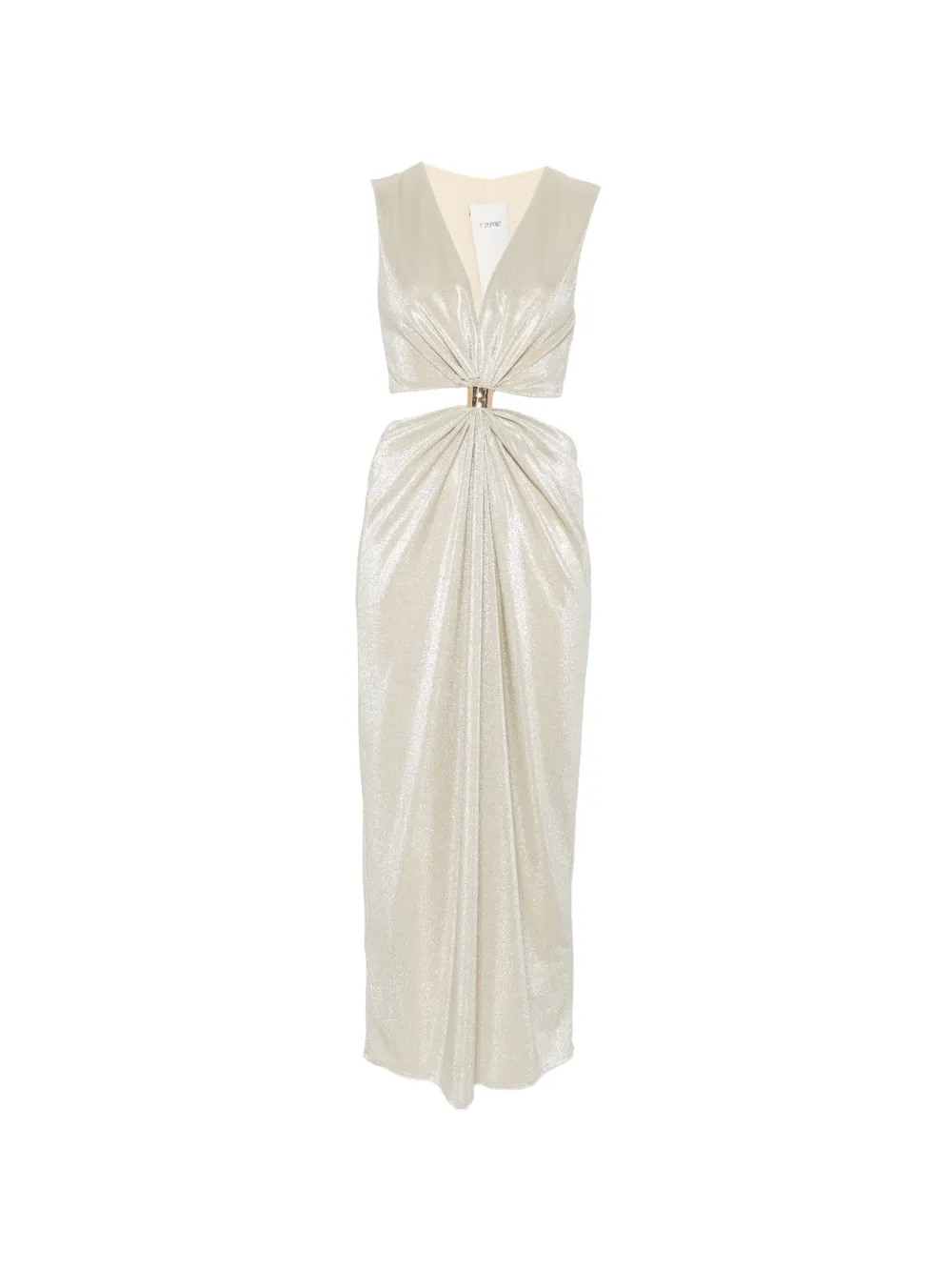 RAME cut-out ruched midi dress - Oro