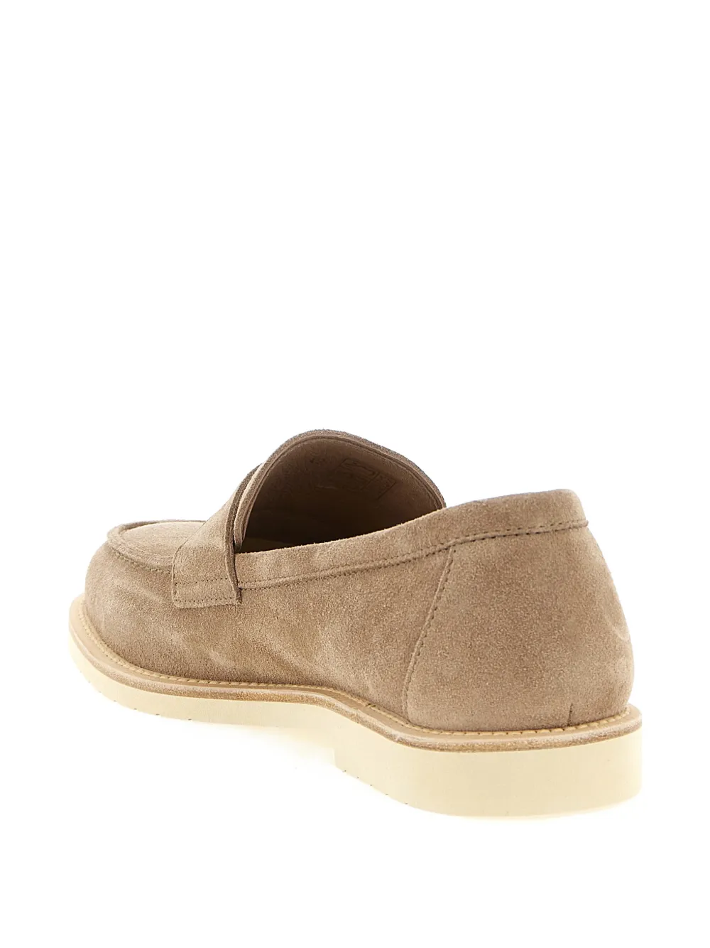 Brunello Cucinelli Penny Loafer Light suede loafers Beige