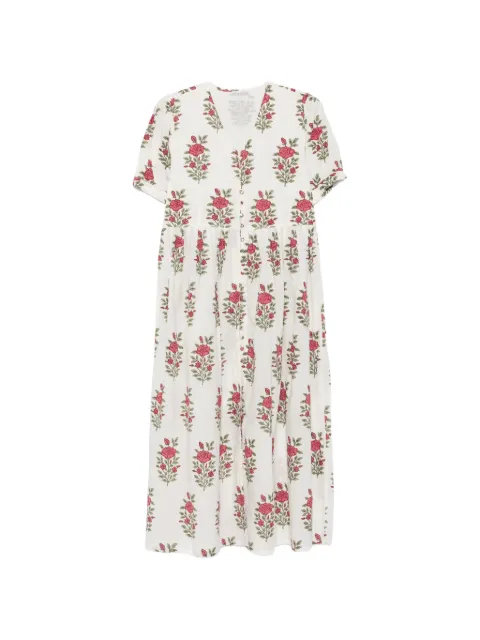 ELLEBLEU Gemma floral-print short-sleeve dress
