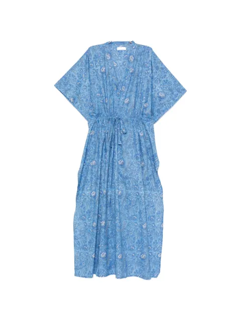 ELLEBLEU floral-print drawstring-waist dress