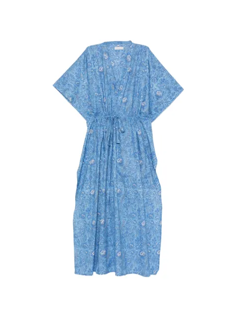 ELLEBLEU floral-print drawstring-waist dress