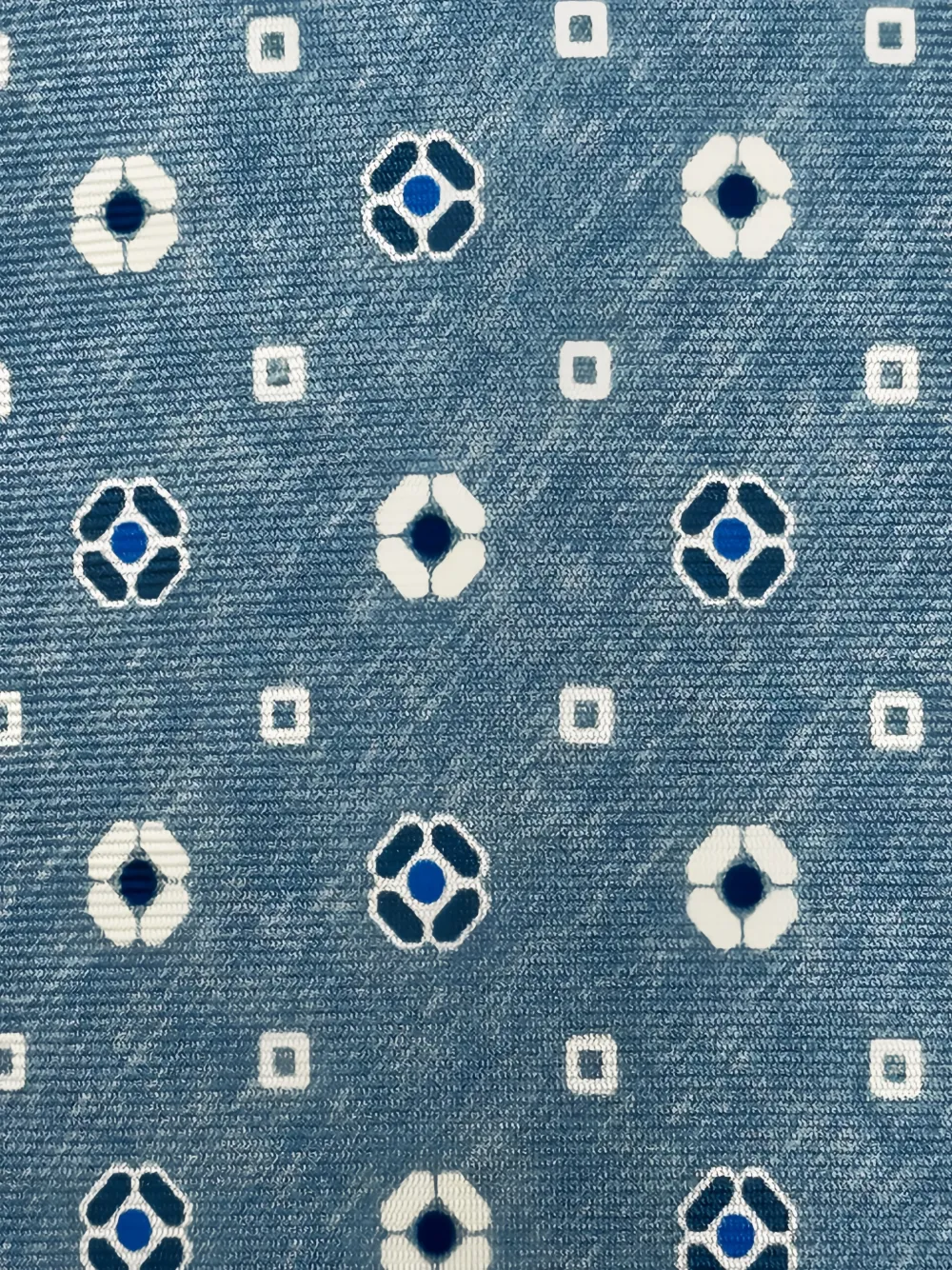 Kiton Stropdas met geometrisch patroon Blauw