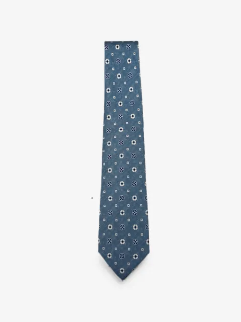 Kiton corbata con motivo geométrico