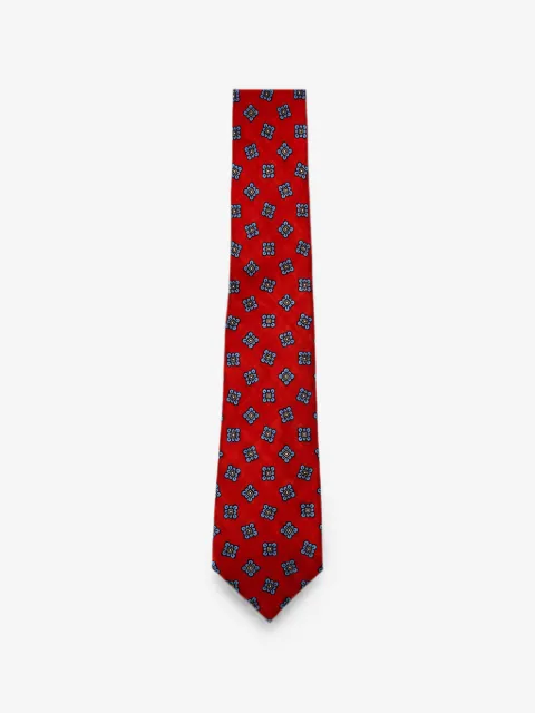 Kiton floral-pattern silk tie