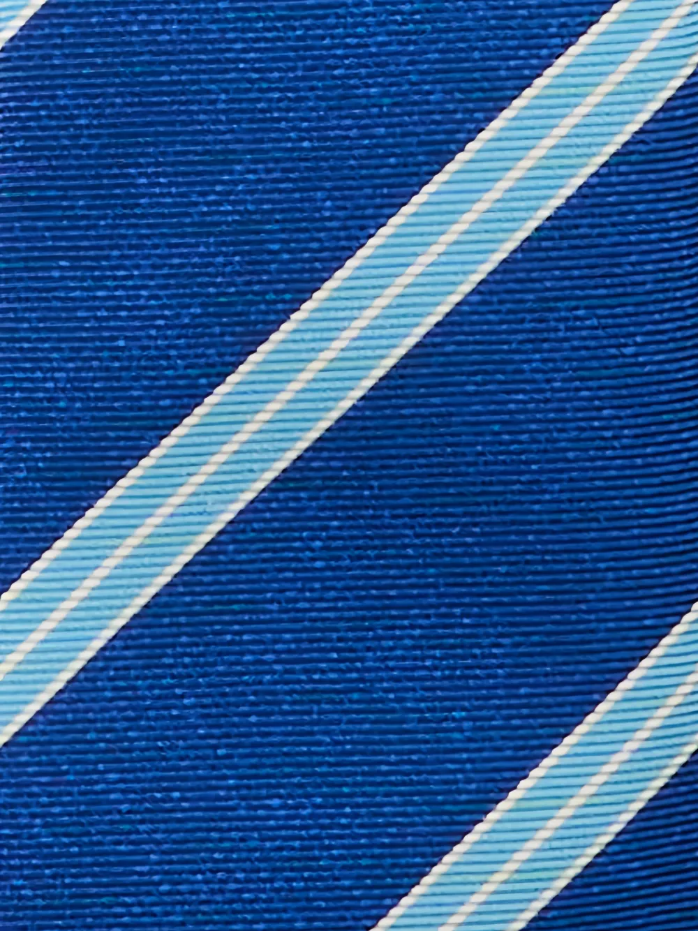Kiton Gestreepte stropdas Blauw