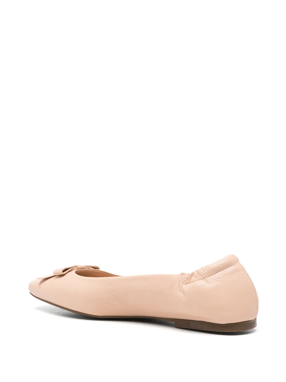 SERGIO MORETTI FIRENZE bow-detail ballet flats Beige