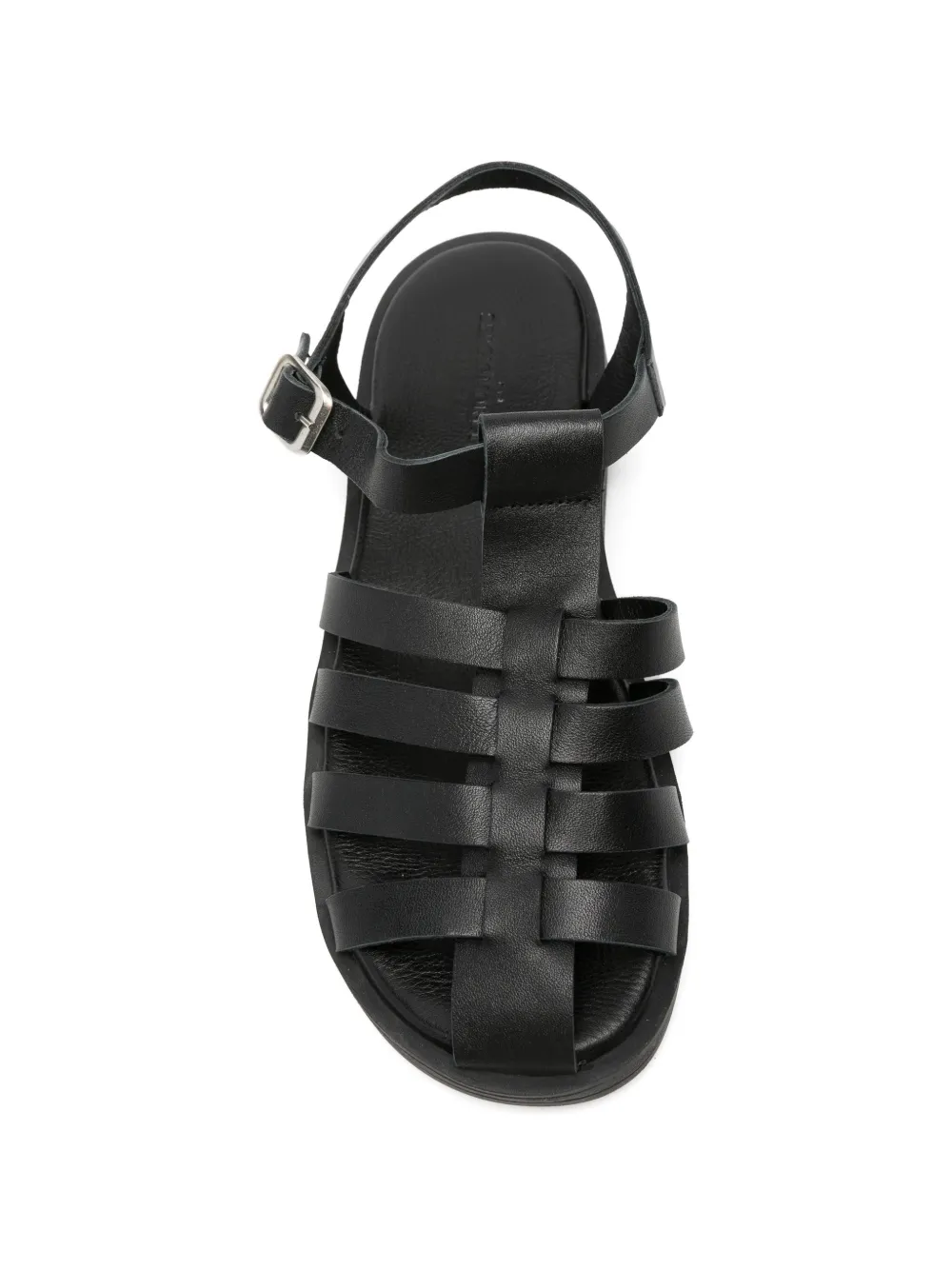 SERGIO MORETTI FIRENZE Sandalen met gespsluiting en gekooid bandje Zwart