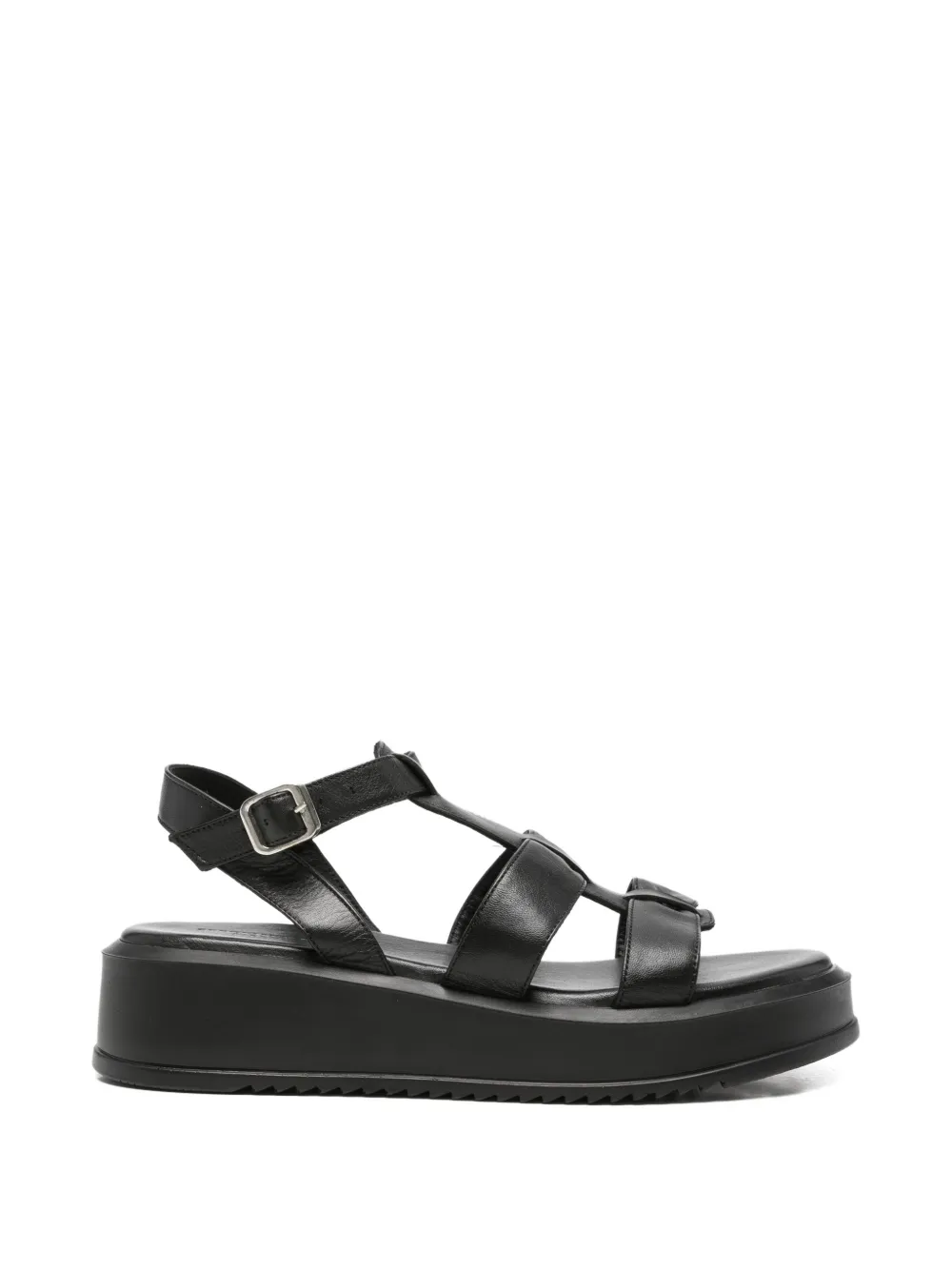 SERGIO MORETTI FIRENZE buckle-fastening sandals - Nero