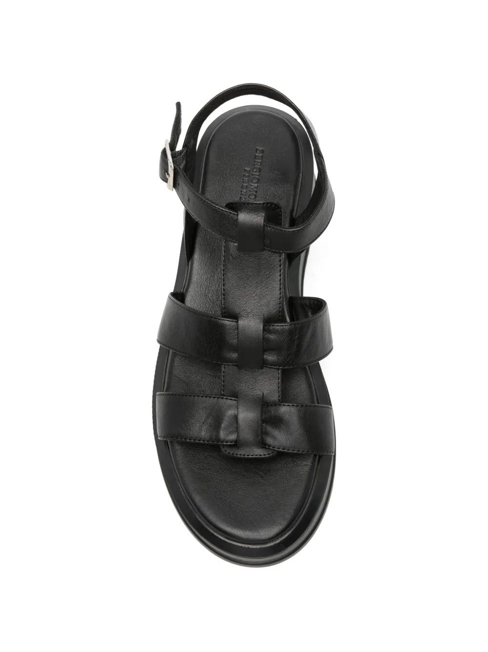 SERGIO MORETTI FIRENZE Sandalen met gesp Zwart