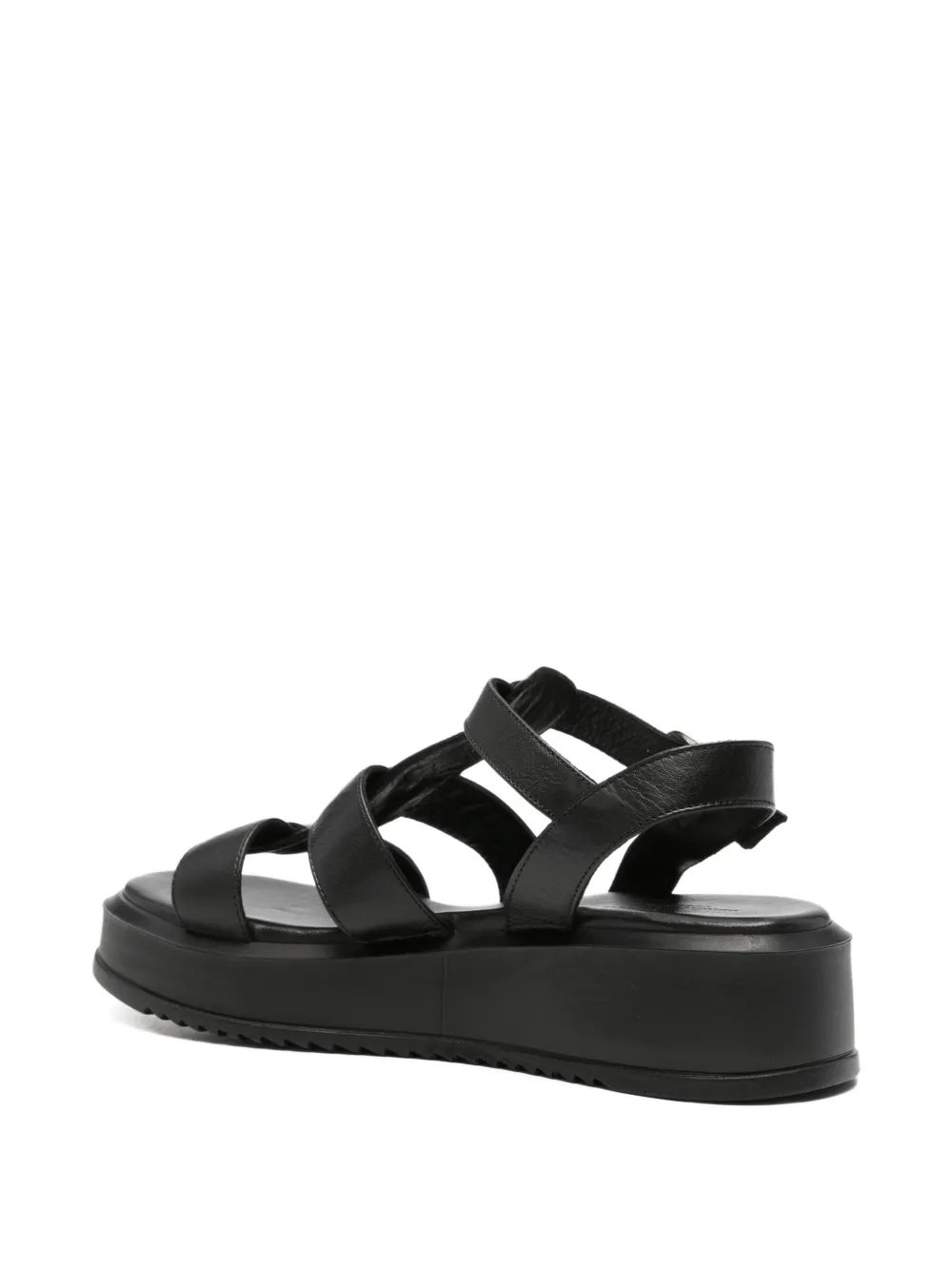 SERGIO MORETTI FIRENZE Sandalen met gesp Zwart