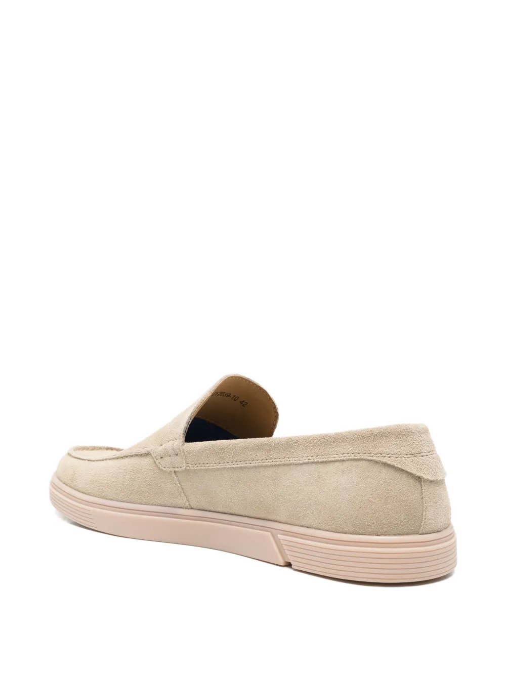 SERGIO MORETTI FIRENZE Suède loafers Beige
