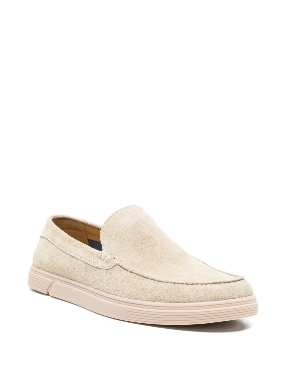 SERGIO MORETTI FIRENZE Suède loafers Beige