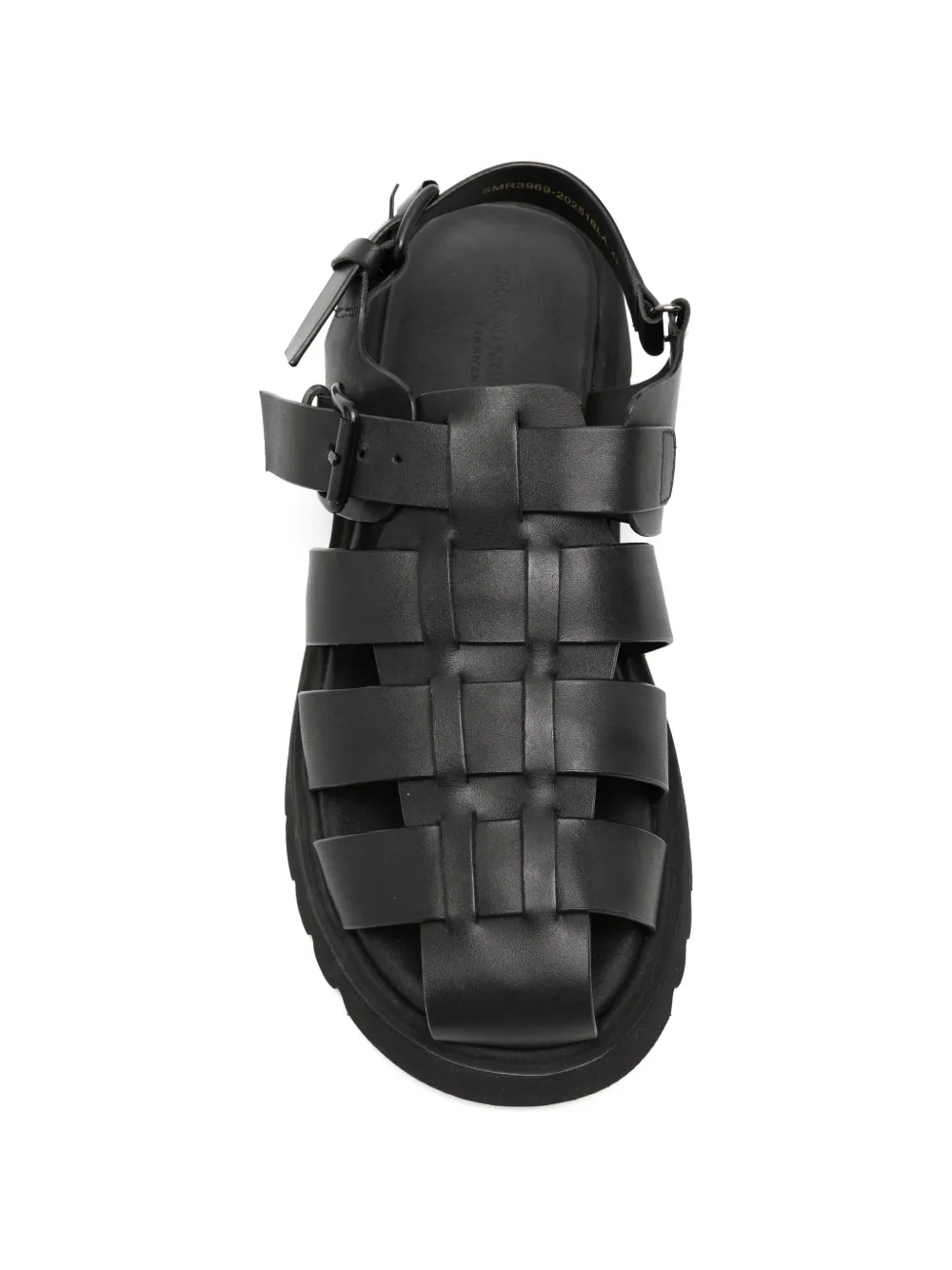 SERGIO MORETTI FIRENZE Gekooide sandalen met gesp Zwart