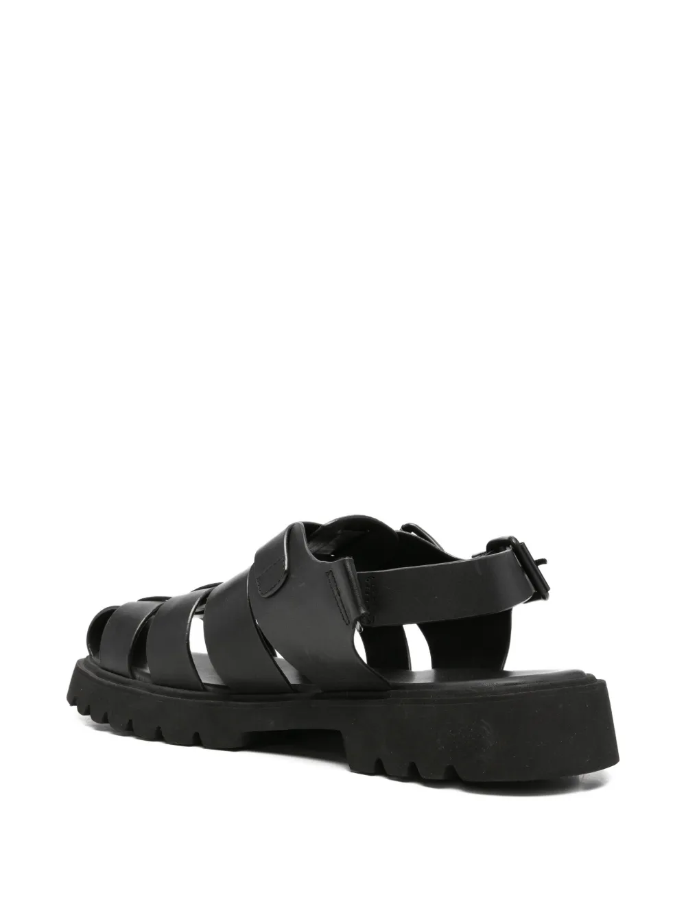 SERGIO MORETTI FIRENZE Gekooide sandalen met gesp Zwart