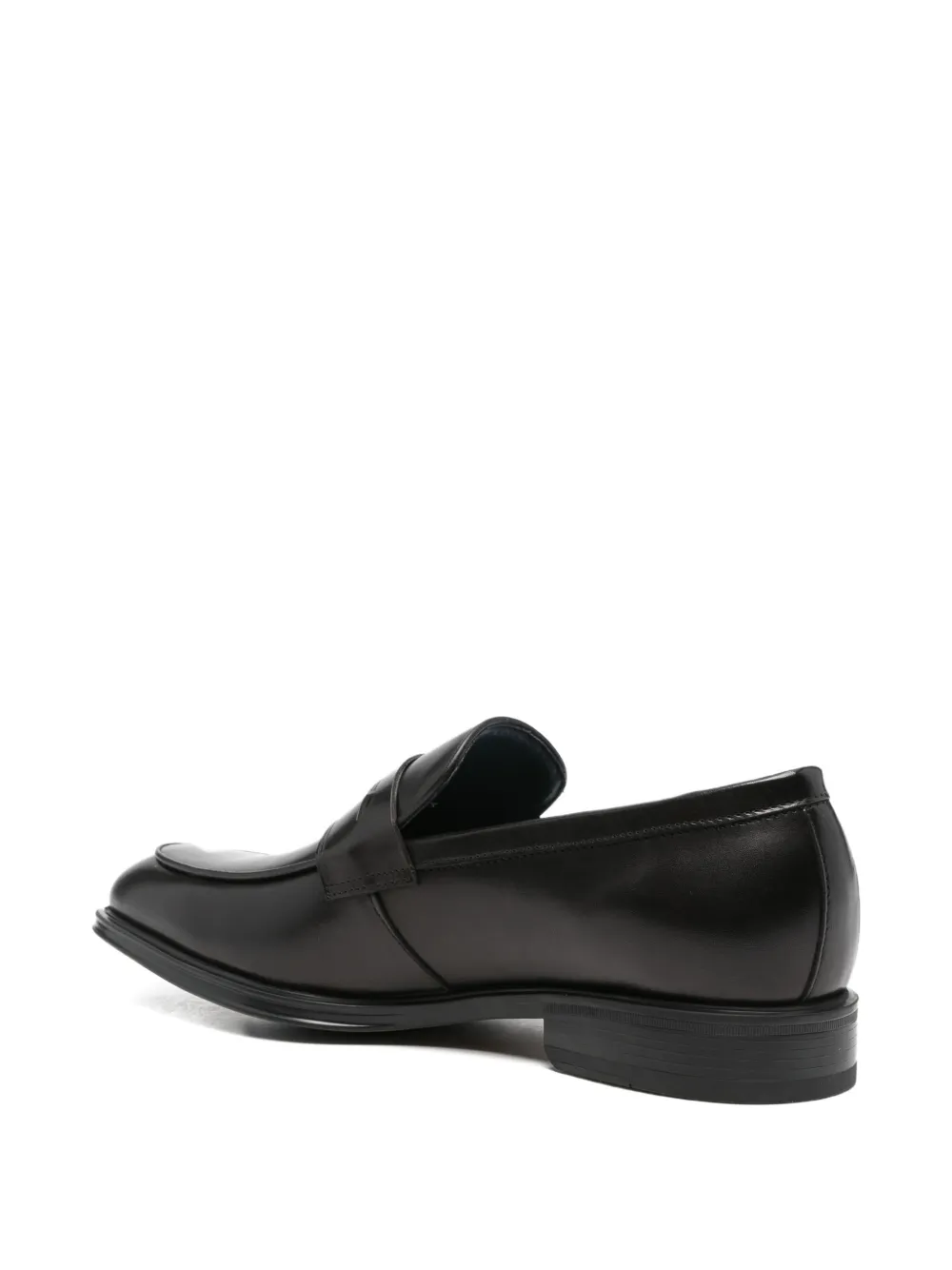 SERGIO MORETTI FIRENZE leather loafers Zwart