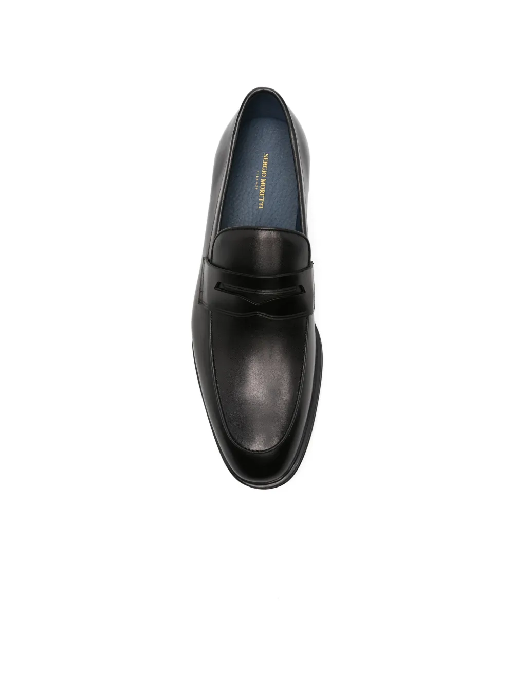 SERGIO MORETTI FIRENZE leather loafers Zwart