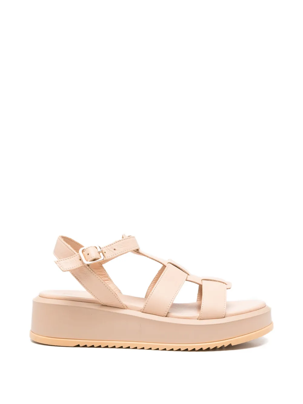 SERGIO MORETTI FIRENZE cage-style sandals - Toni neutri