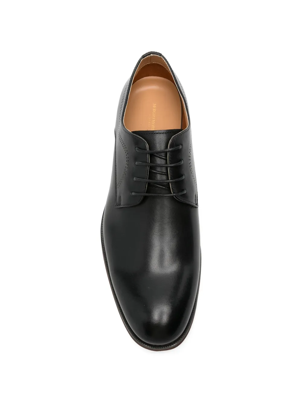 SERGIO MORETTI FIRENZE Derby schoenen met geperforeerd detail Zwart