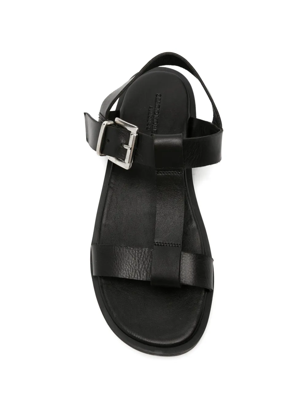 SERGIO MORETTI FIRENZE Sandalen met gespsluiting en T-bandje Zwart