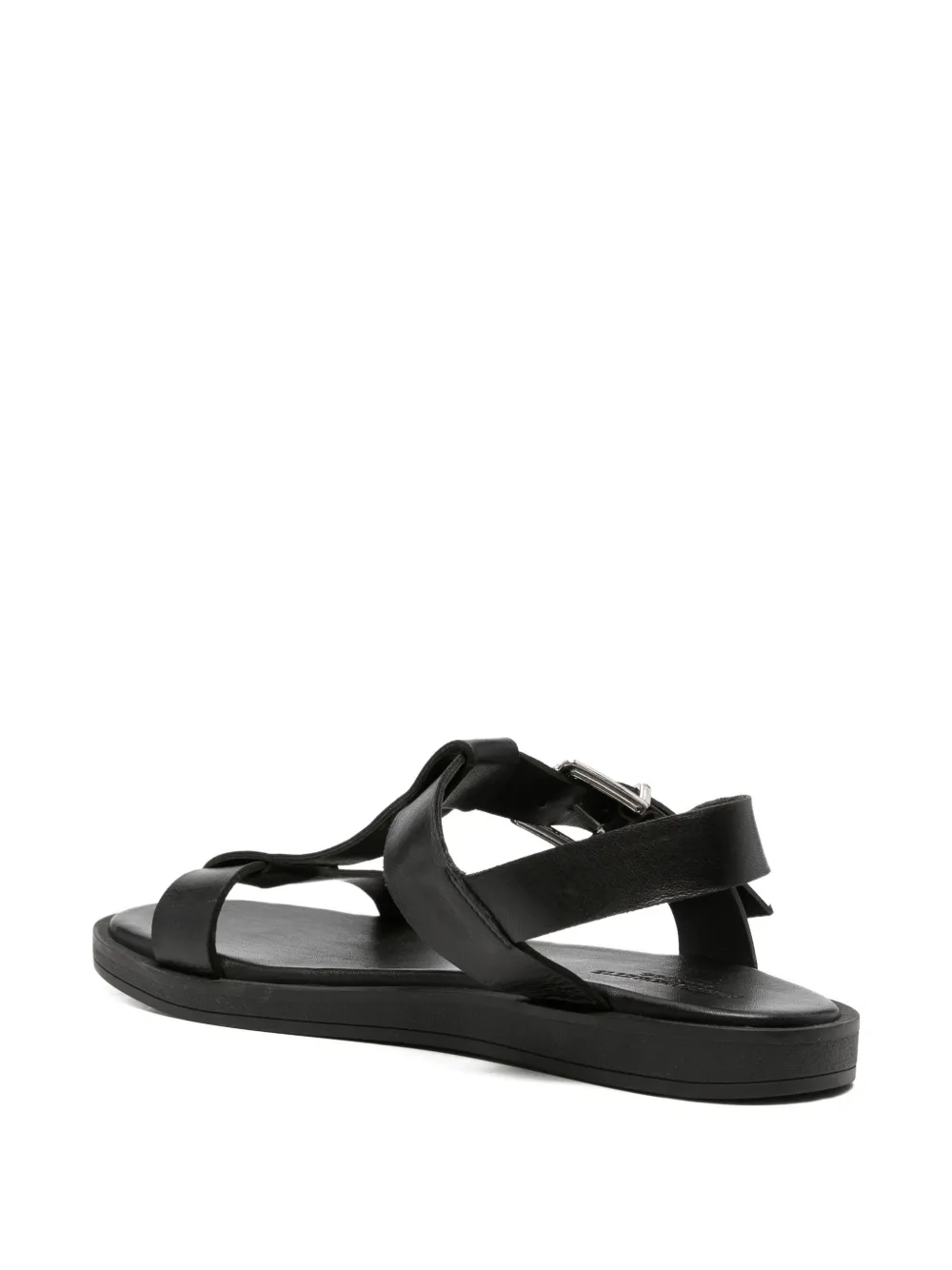 SERGIO MORETTI FIRENZE Sandalen met gespsluiting en T-bandje Zwart