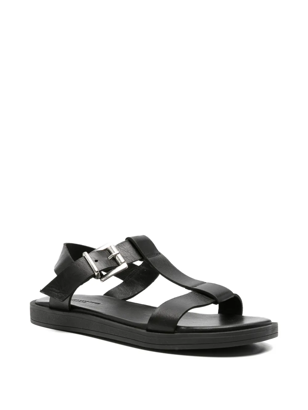 SERGIO MORETTI FIRENZE Sandalen met gespsluiting en T-bandje Zwart