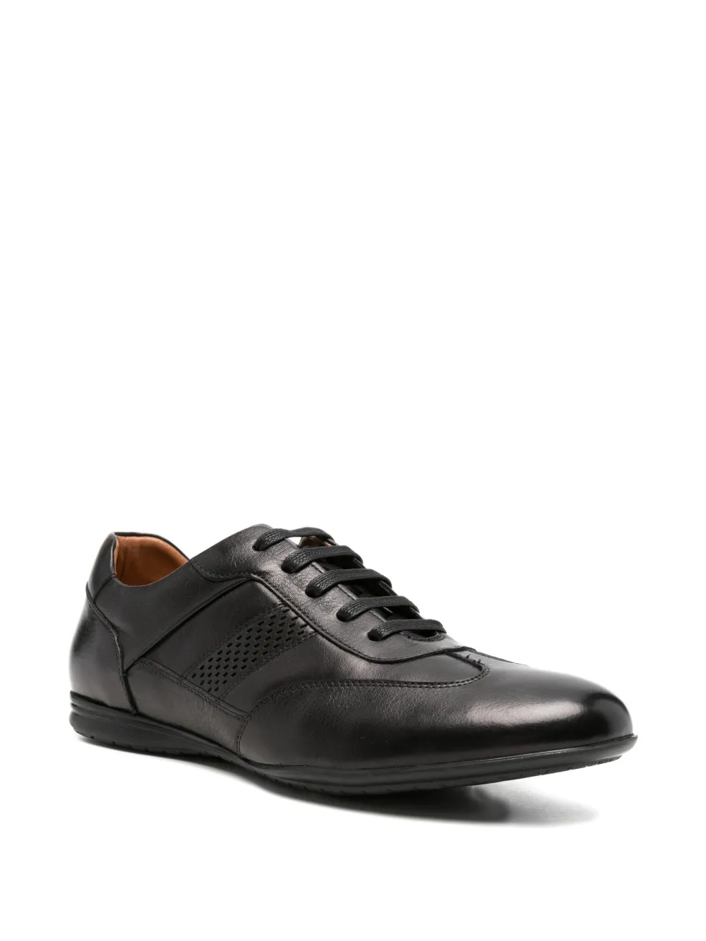 SERGIO MORETTI FIRENZE Leren sneakers Zwart